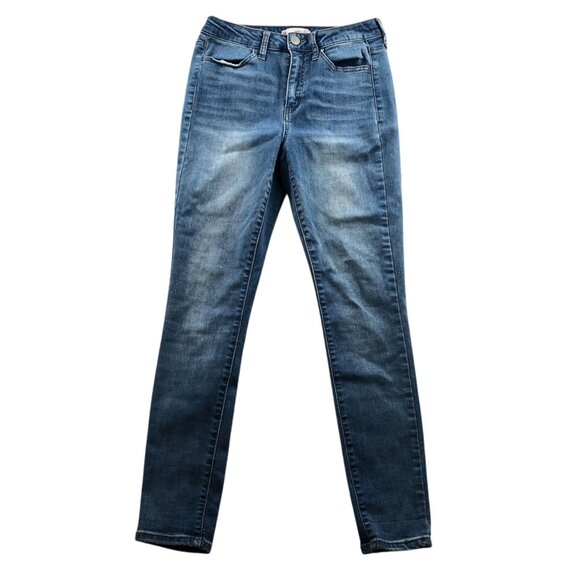 SO Womens Jeans Size 9 Ultimate Jegging High Rise Blue Denim Skinny Leg Casual - Picture 1 of 16